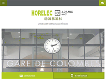 Tablet Screenshot of horelec-draux.com